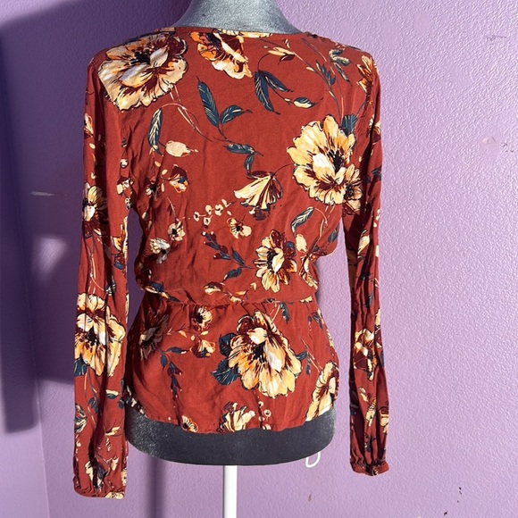 Daytrip floral orange blouse - Picture 2 of 4